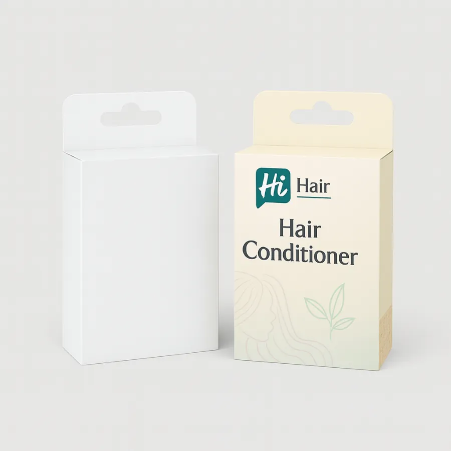 Two tall gabled gift boxes with handles- one plain white and one with a golden sparkling design- class=